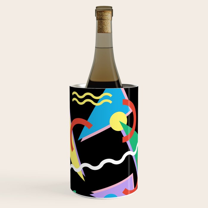 Memphis pattern 87 - 80s / 90s Retro Wine Chiller Gallery Image 1