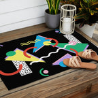 Memphis pattern 87 - 80s / 90s Retro Outdoor Rug Gallery Image 2