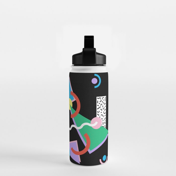 Memphis pattern 87 - 80s / 90s Retro Water Bottle Gallery Image 2
