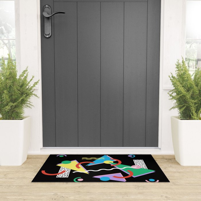 Memphis pattern 87 - 80s / 90s Retro Welcome Mat Gallery Image 3