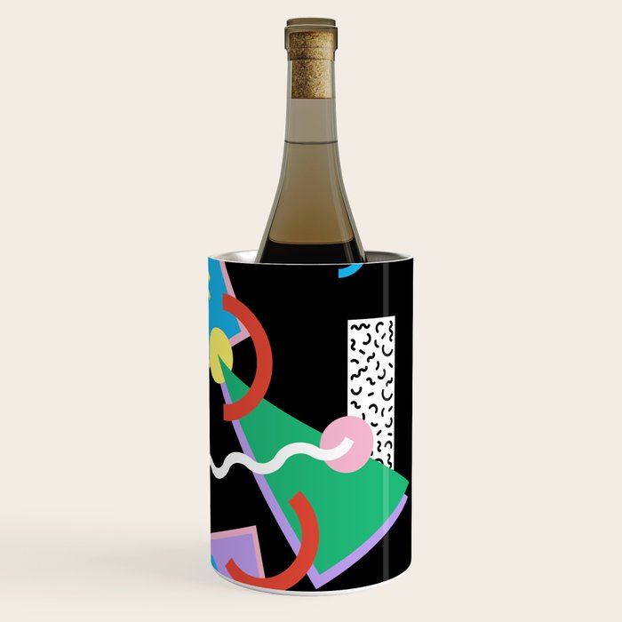 Memphis pattern 87 - 80s / 90s Retro Wine Chiller Gallery Image 3