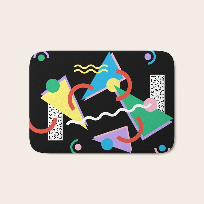 Memphis pattern 87 - 80s / 90s Retro Bath Mat Gallery Image 1