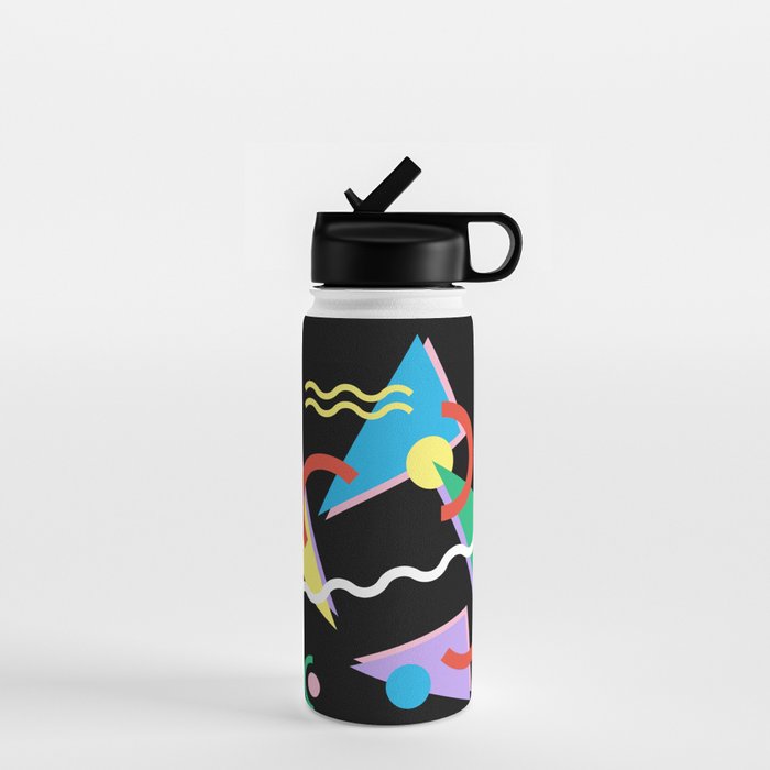 Memphis pattern 87 - 80s / 90s Retro Water Bottle Gallery Image 1