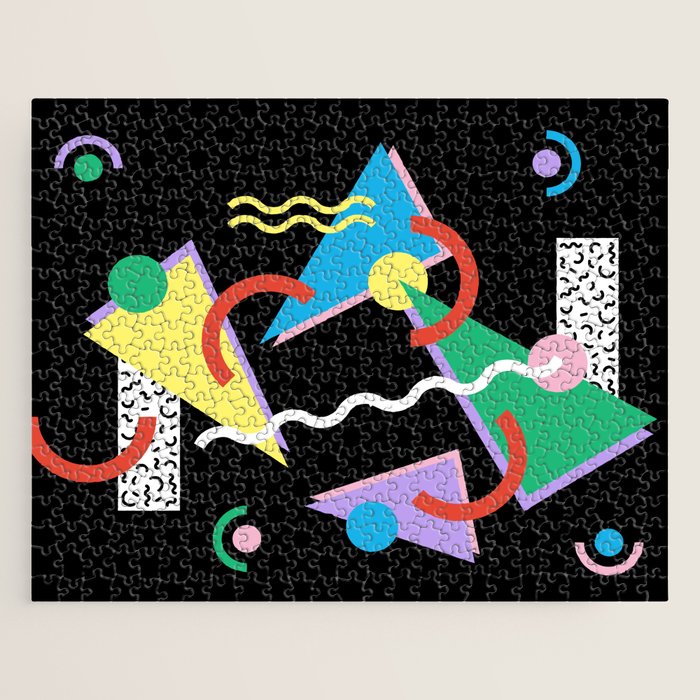 Memphis pattern 87 - 80s / 90s Retro Jigsaw Puzzle Gallery Image 1
