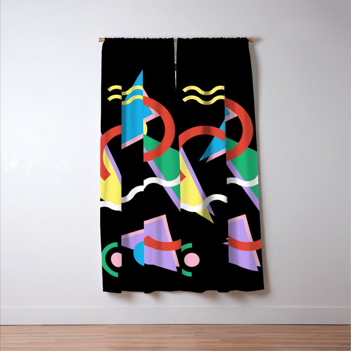 Memphis pattern 87 - 80s / 90s Retro Window Curtain Gallery Image 3