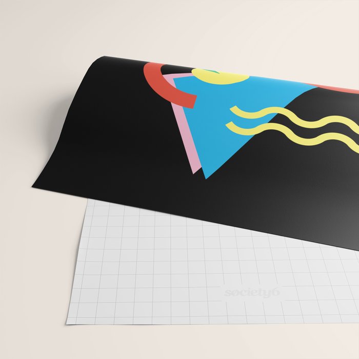 Memphis pattern 87 - 80s / 90s Retro Wrapping Paper Gallery Image 2