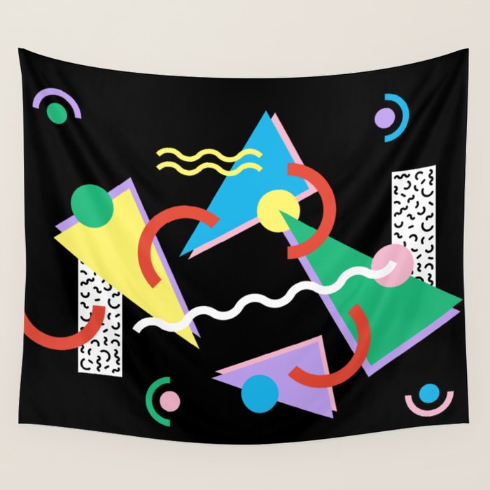 Memphis pattern 87 - 80s / 90s Retro Wall Tapestry Gallery Image 4