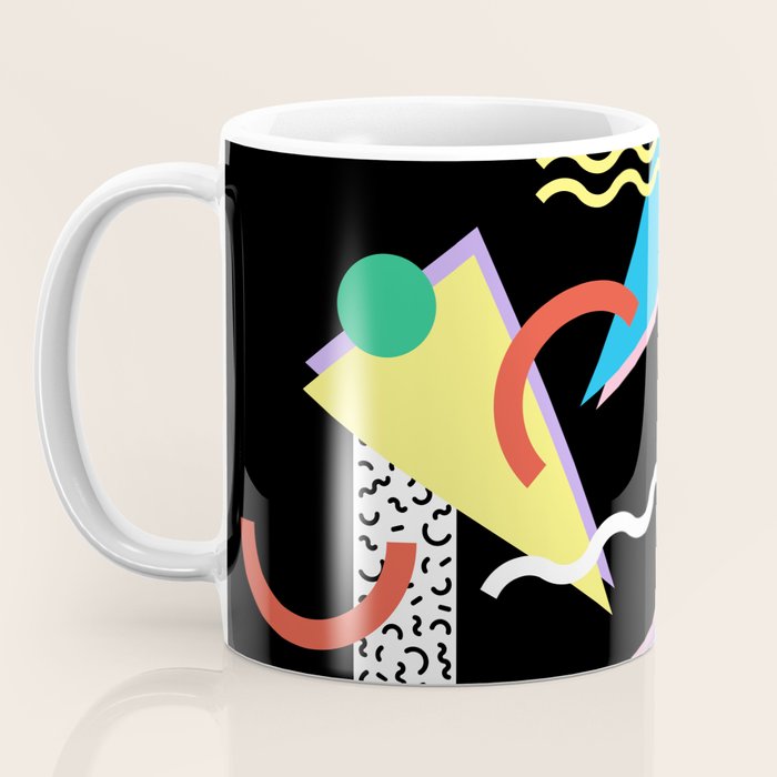 Memphis pattern 87 - 80s / 90s Retro Coffee Mug Gallery Image 3
