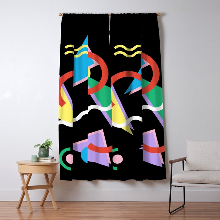 Memphis pattern 87 - 80s / 90s Retro Window Curtain Gallery Image 5