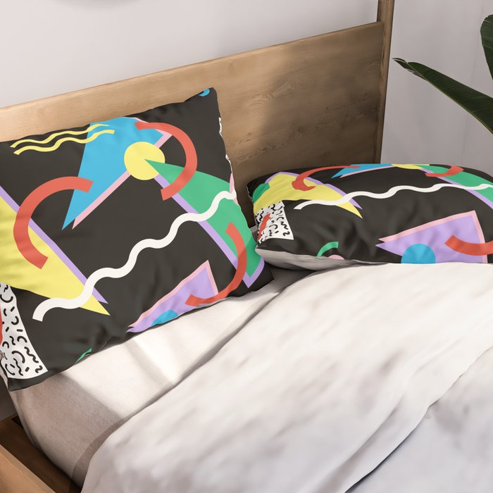 Memphis pattern 87 - 80s / 90s Retro Pillow Sham Gallery Image 2
