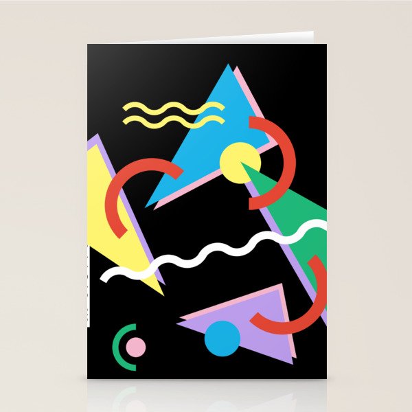 Memphis pattern 87 - 80s / 90s Retro Stationery Card Gallery Image 1