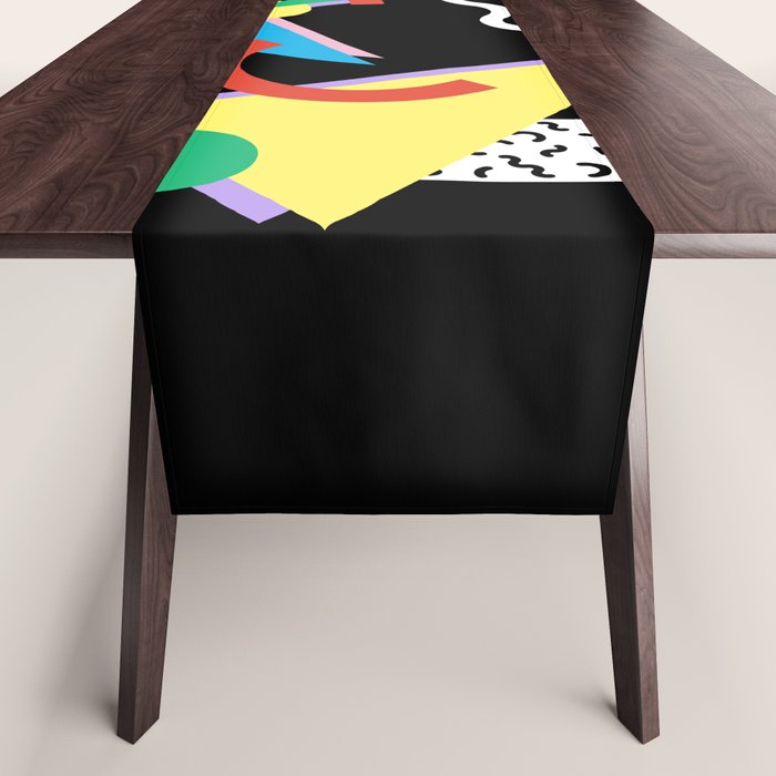 Memphis pattern 87 - 80s / 90s Retro Table Runner Gallery Image 1
