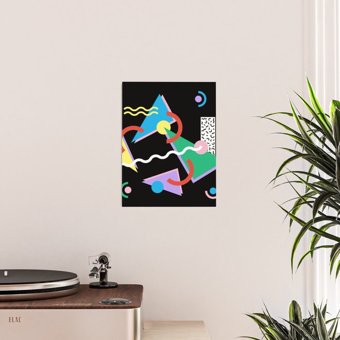 Memphis pattern 87 - 80s / 90s Retro Poster Gallery Image 2