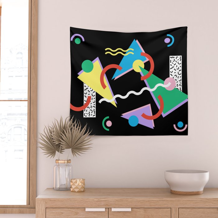 Memphis pattern 87 - 80s / 90s Retro Wall Tapestry Gallery Image 2