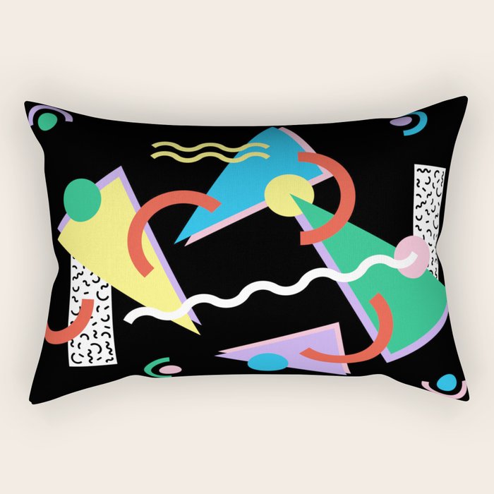 Memphis pattern 87 - 80s / 90s Retro Rectangular Pillow Gallery Image 1