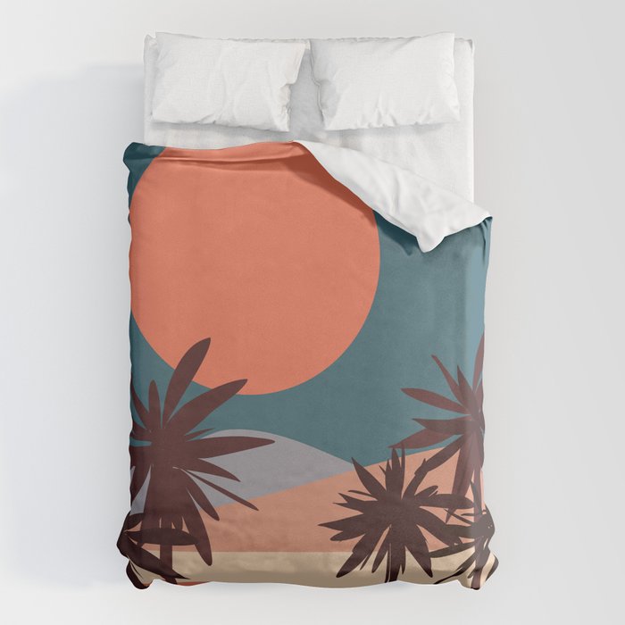 Abstract Landscape 13 Portrait Duvet Cover Gallery Image 1
