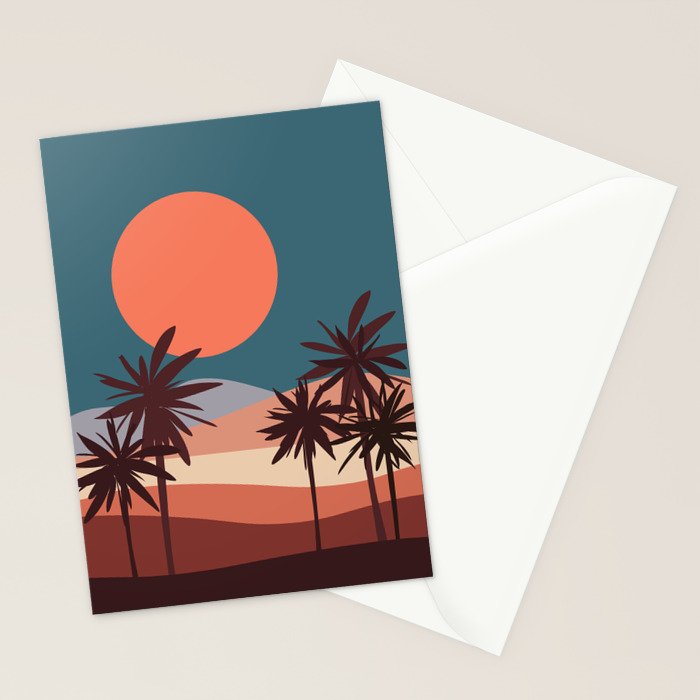 Abstract Landscape 13 Portrait Stationery Card Gallery Image 2
