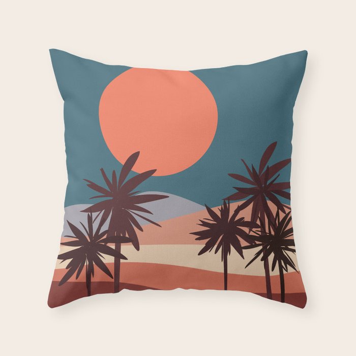 Abstract Landscape 13 Portrait Throw Pillow Gallery Image 1