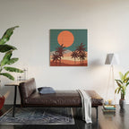 Abstract Landscape 13 Portrait Wood Wall Art Gallery Image 2