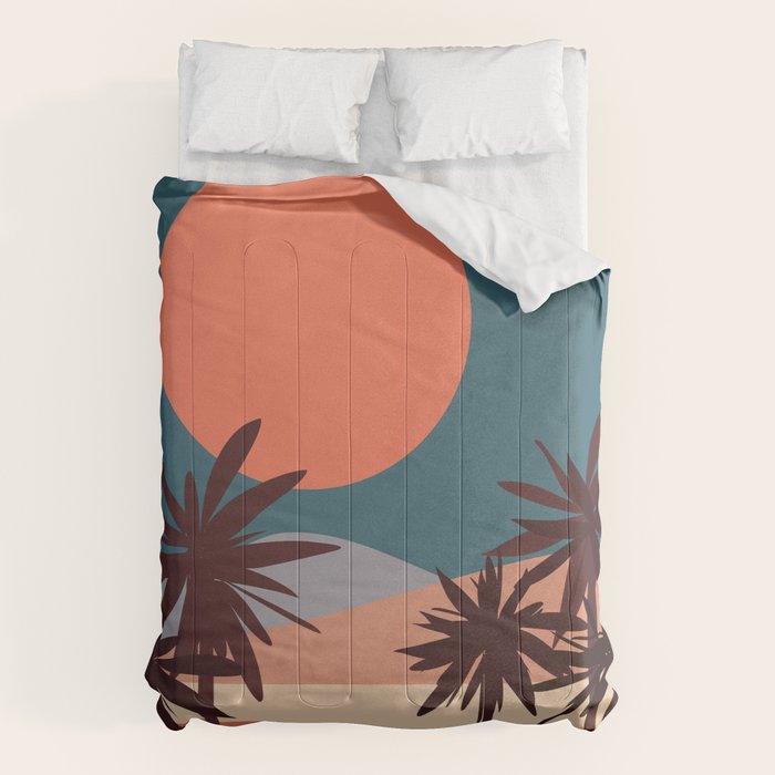 Abstract Landscape 13 Portrait Comforter Gallery Image 6