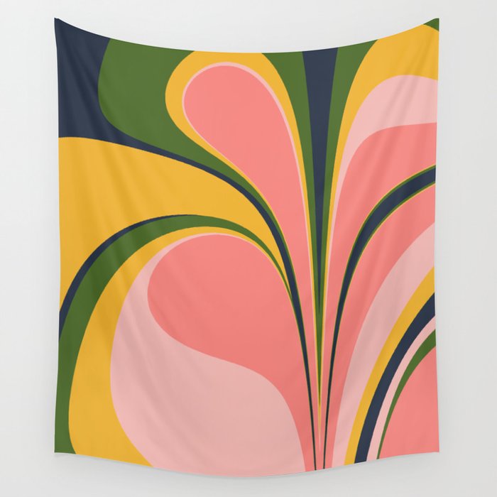 Spring Color Swirl Wall Tapestry Gallery Image 4