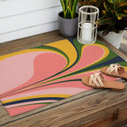 Spring Color Swirl Outdoor Rug Gallery Image 2