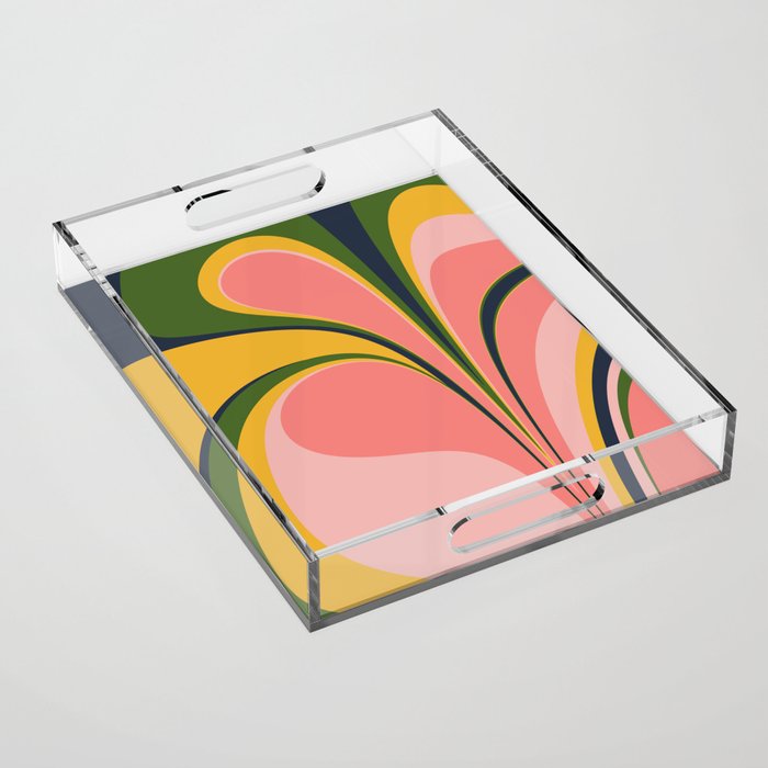 Spring Color Swirl Acrylic Tray Gallery Image 1