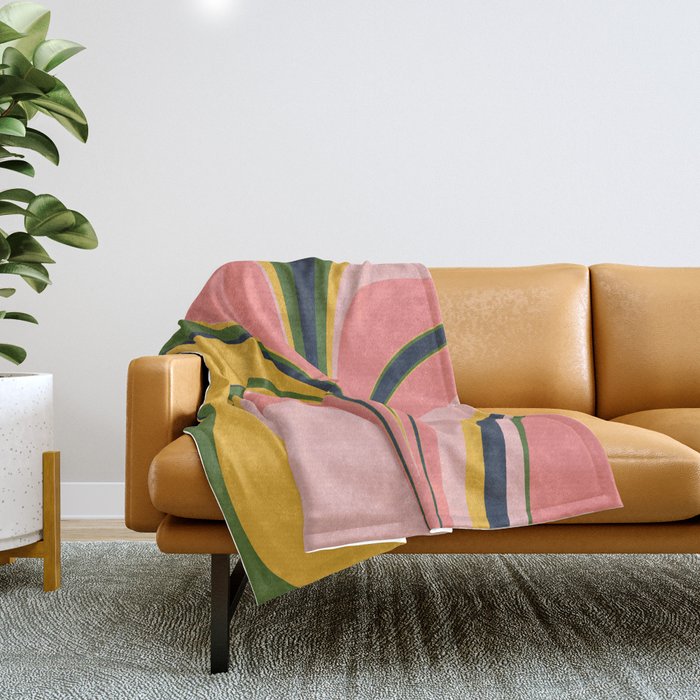 Spring Color Swirl Throw Blanket Gallery Image 1
