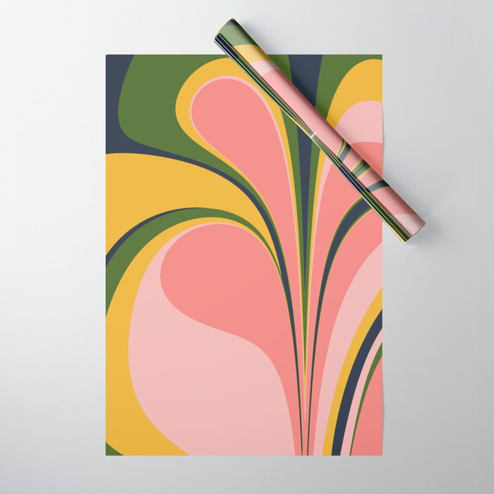 Spring Color Swirl Wrapping Paper Gallery Image 1