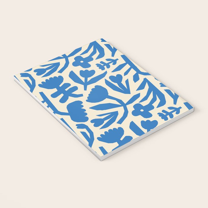 Blue flower nature art pattern Notebook Gallery Image 3
