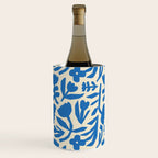 Blue flower nature art pattern Wine Chiller Gallery Image 3