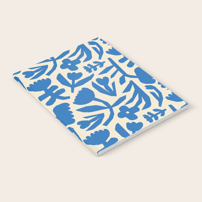 Blue flower nature art pattern Notebook Gallery Image 2