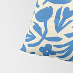 Blue flower nature art pattern Pillow Sham Gallery Image 4