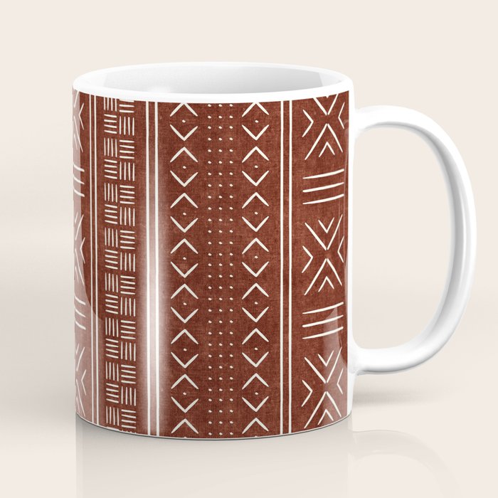 rust mud cloth Coffee Mug Gallery Image 1