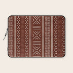 rust mud cloth Laptop Sleeve Gallery Image 1