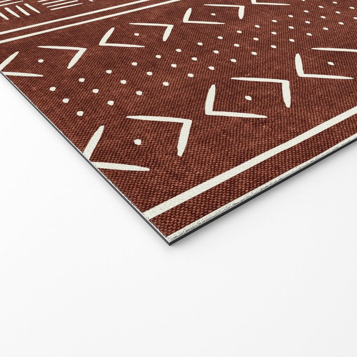 rust mud cloth Welcome Mat Gallery Image 2