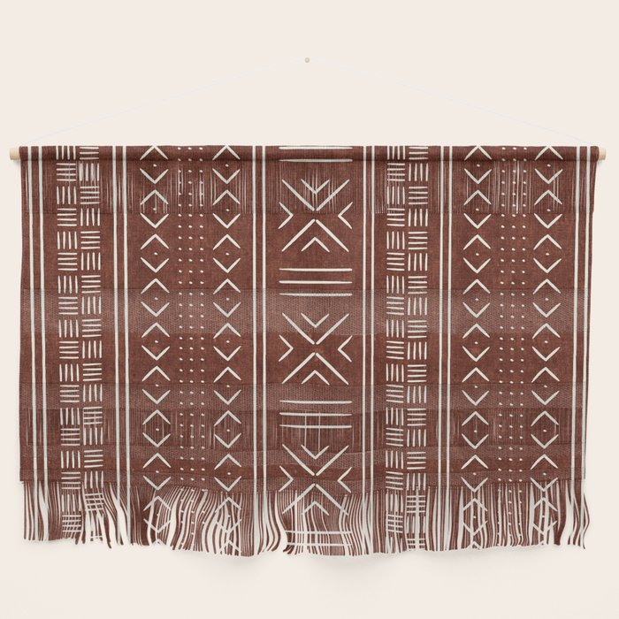 rust mud cloth Wall Hanging Gallery Image 1