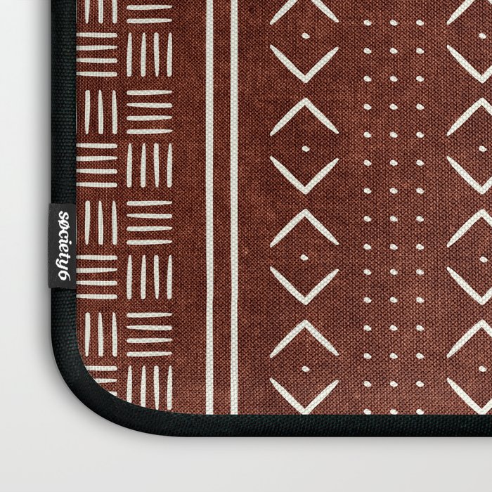 rust mud cloth Laptop Sleeve Gallery Image 3