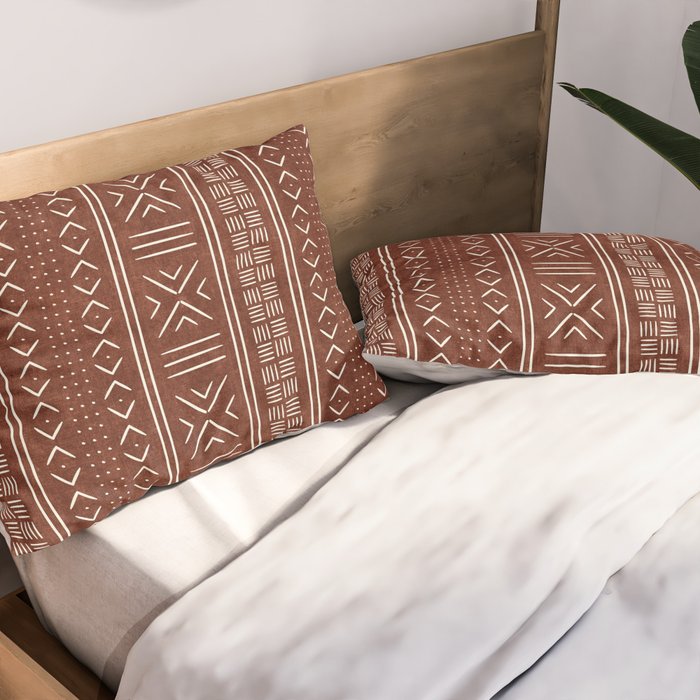 rust mud cloth Pillow Sham Gallery Image 2