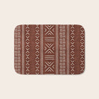 rust mud cloth Bath Mat Gallery Image 1