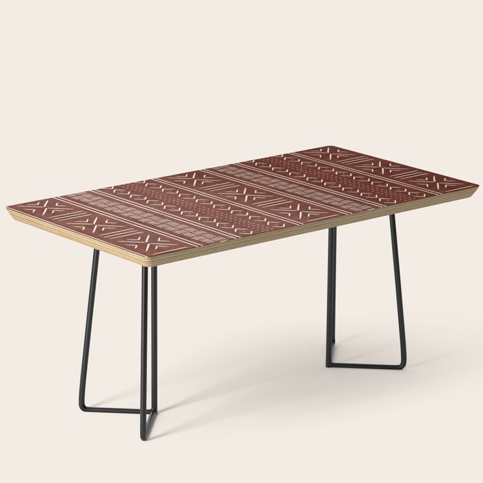 rust mud cloth Coffee Table Gallery Image 1