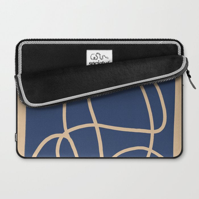Abstract Line Art Cat 5 Laptop Sleeve Gallery Image 2