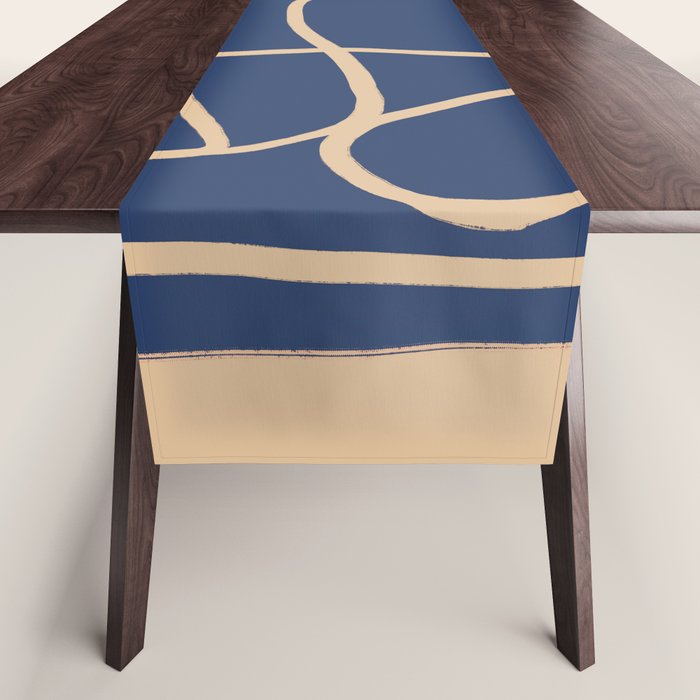 Abstract Line Art Cat 5 Table Runner Gallery Image 1