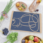Abstract Line Art Cat 5 Cutting Board Gallery Image 2