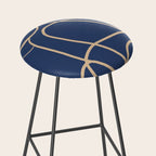 Abstract Line Art Cat 5 Stool Gallery Image 2
