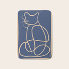 Abstract Line Art Cat 5 Bath Mat Gallery Image 1