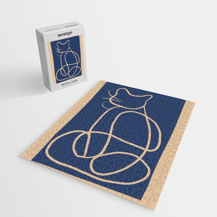 Abstract Line Art Cat 5 Jigsaw Puzzle Gallery Image 2