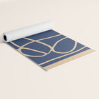 Abstract Line Art Cat 5 Yoga Mat Gallery Image 2