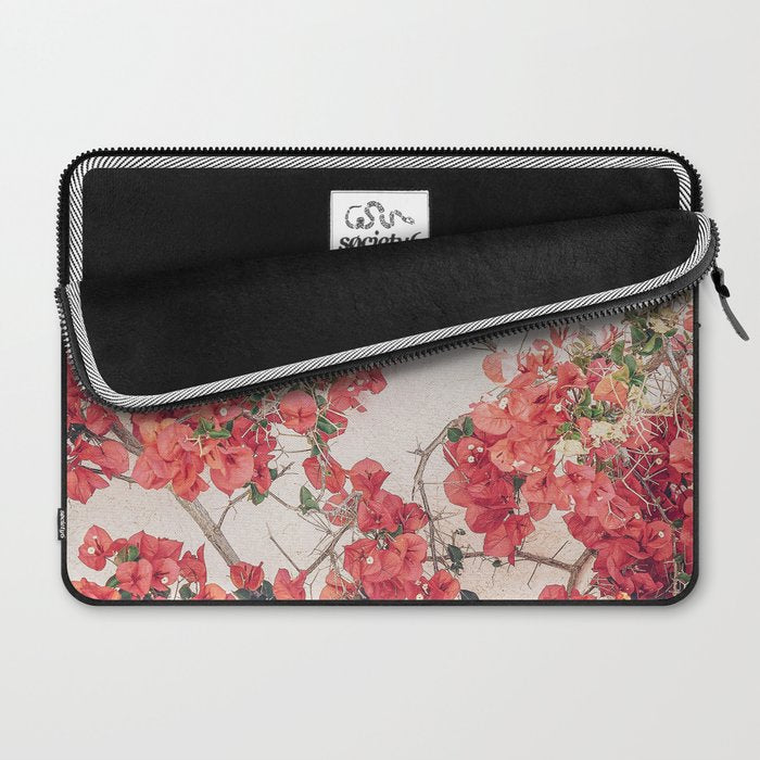 Mediterranean Bougainvillea Flower Laptop Sleeve Gallery Image 2