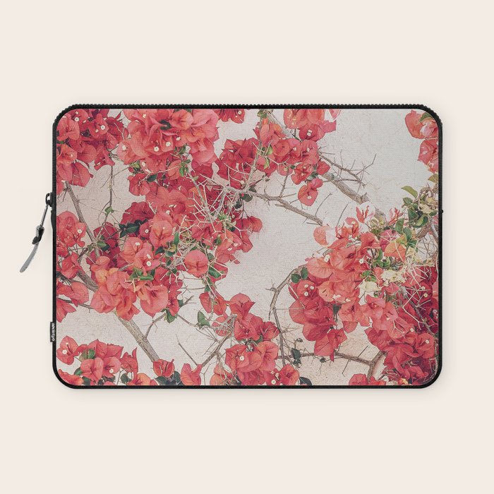 Mediterranean Bougainvillea Flower Laptop Sleeve Gallery Image 1